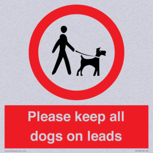 Please keep all dogs on leads